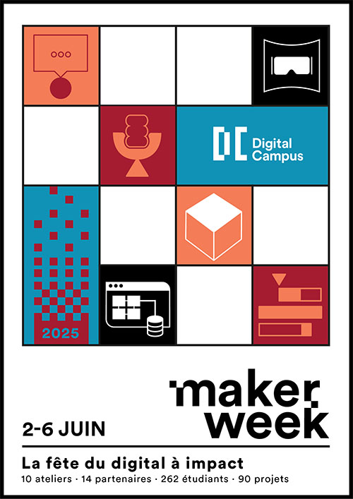 affiche maker week faite par ANOU STUDIO